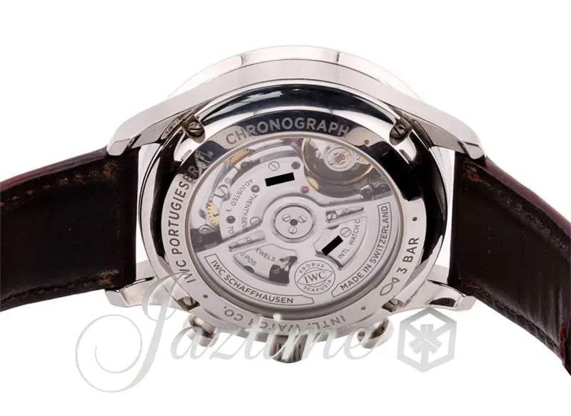 IWC Portugieser Chronograph Stainless Steel 41mm Red Dial IW371616