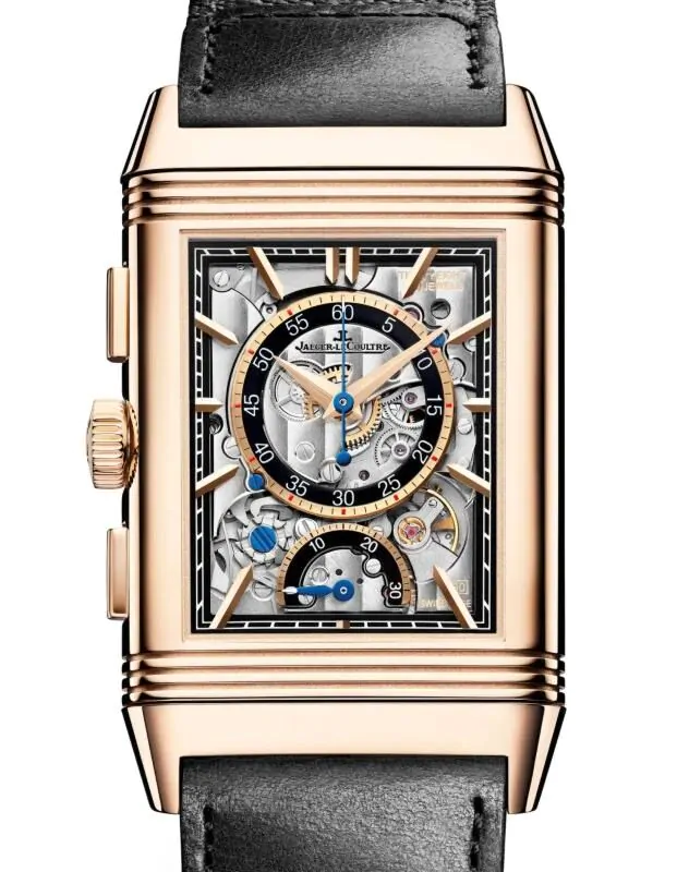 Jaeger-LeCoultre Reverso Tribute Chronograph Pink Rose Gold 49.4 x