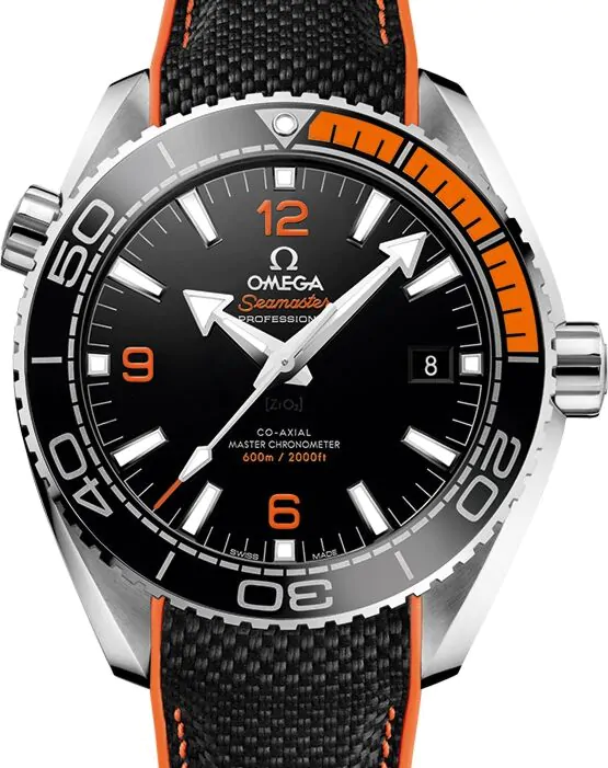 OMEGA Seamaster Planet Ocean 自動巻き時計 本体 Omega Seamaster Planet Ocean 600M 43.5mm Steel Black Dial Rubber