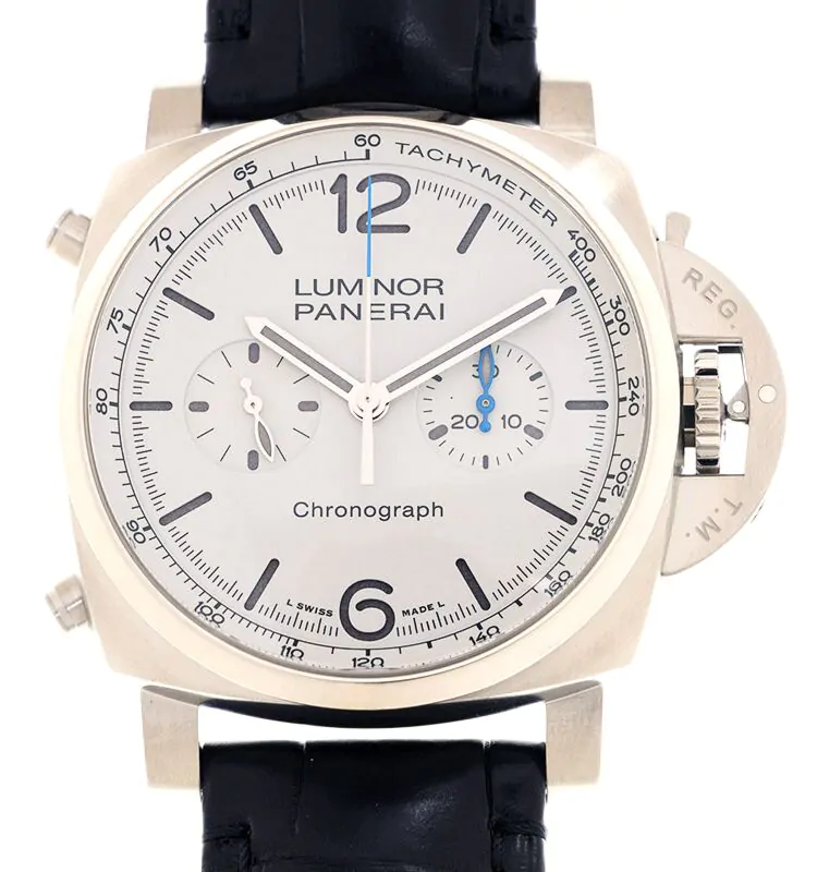 Panerai Luminor Chrono Stainless Steel 44mm White Dial PAM01218
