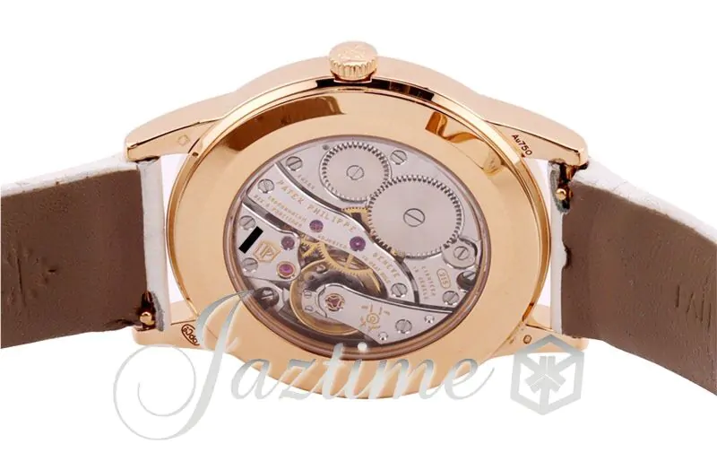Patek Philippe 7122-200R-001 Ladies Calatrava 33mm White Hobnail