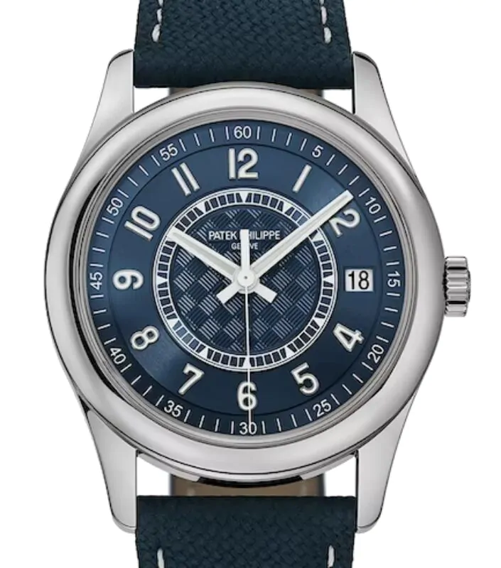 Patek Philippe Calatrava Stainless Steel Grey-Blue Dial 40mm 6007A