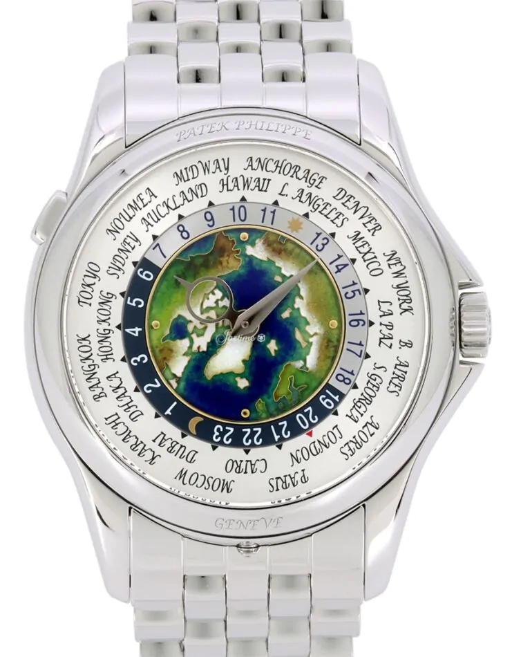Patek Philippe Complications World Time Platinum Cloisonne Dial