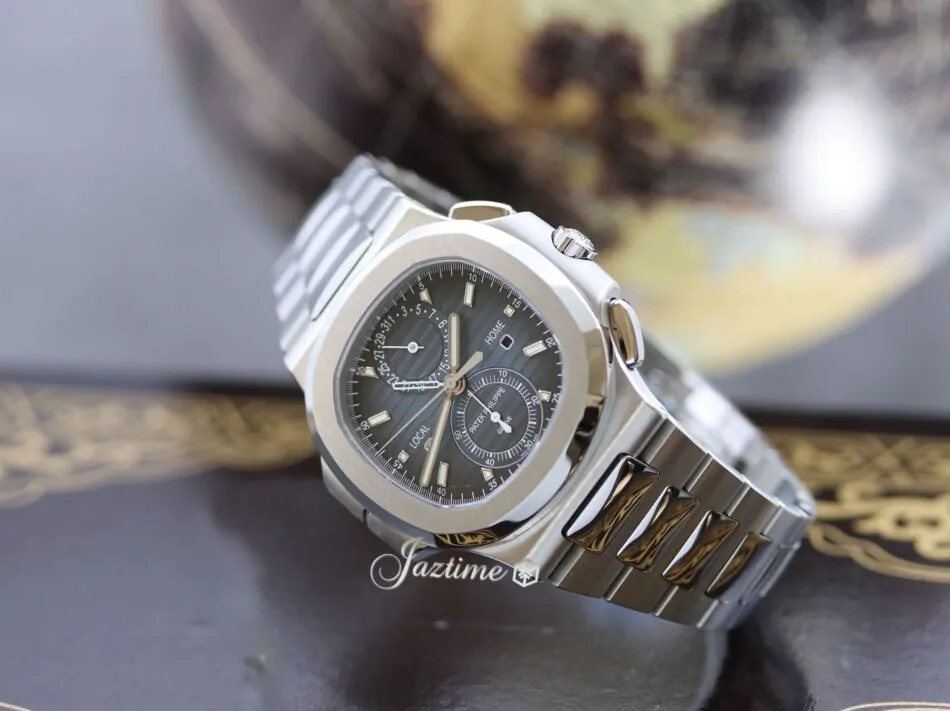 Patek Philippe Nautilus Flyback Chronograph Travel Time Stainless