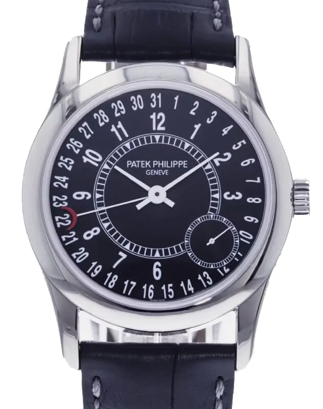 パテックフィリップ PATEK PHILIPPE カラトラバ 6000G-001 Patek Philippe Calatrava White Gold 37mm Black Dial 6000G-001