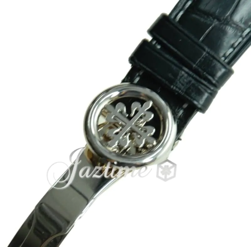 Patek Philippe Calatrava Sweep Seconds White Gold Silver Dial
