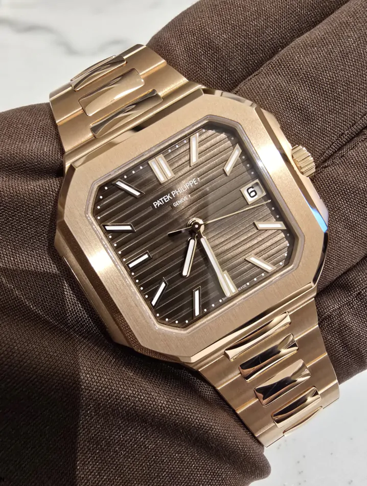 Patek Philippe Cubitus Selfwinding Rose Gold Brown Dial 7128/1R