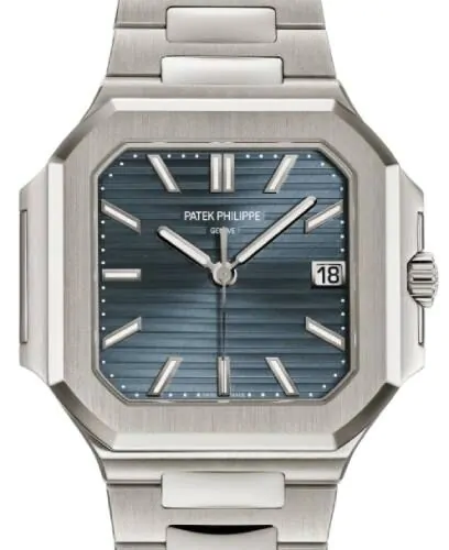 Patek Philippe Cubitus Selfwinding White Gold Blue Gray Dial 7128