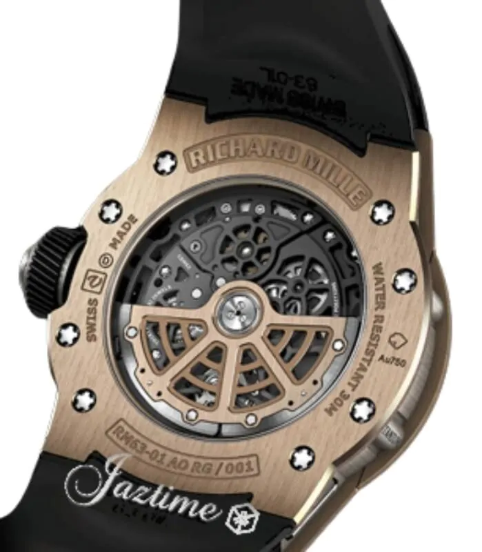 Richard Mille Automatic Winding Dizzy Hands Red Gold/Titanium RM
