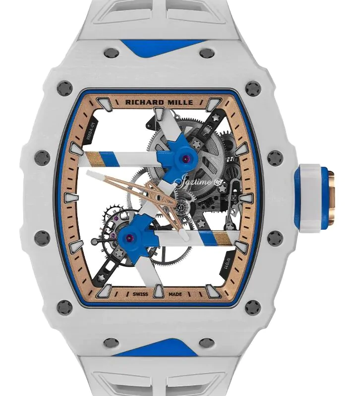 Richard Mille Manual Winding Tourbillon Colnago Blue Azure & White