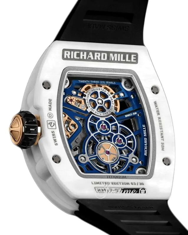 Richard Mille Manual Winding Tourbillon ATZ Ceramic White RM 17-02