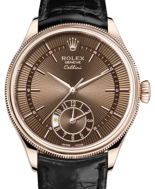 時計 ROLEX Rolex Men's Two-Tone Genuine 4link rolex-cellini-dual-time-rose-