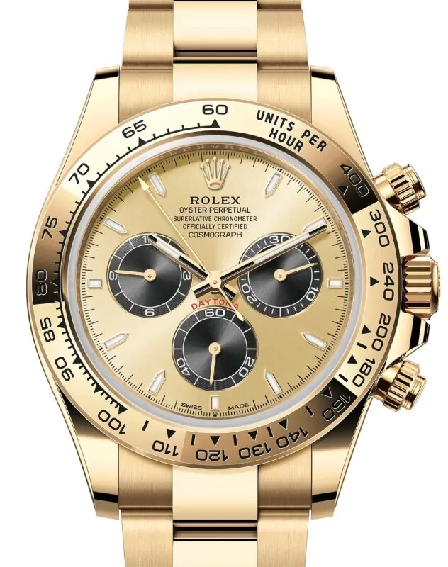 Rolex Daytona Yellow Gold Golden Dial Oyster Bracelet 126508