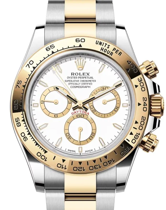 Rolex Daytona Yellow Gold White Dial Oyster Bracelet 126503