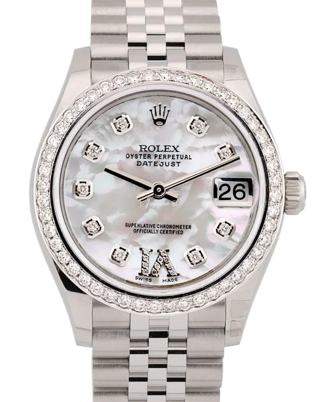 Rolex Datejust 31 Lady Midsize Stainless Steel White Mother  display picture 1