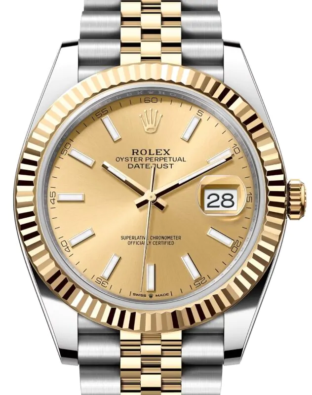 Rolex Datejust 41 126333-GLDSJ Champagne Index Yellow Gold