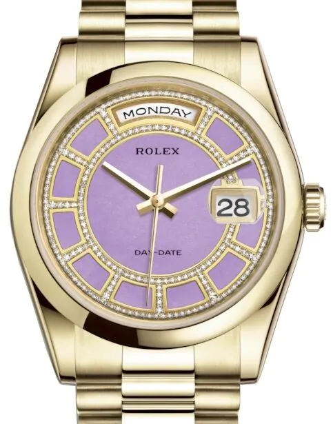 ラベンダー参考に rolex-day-date-36-yellow-gold-