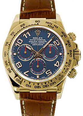 あおな Rolex Cosmograph Daytona 116518 116518-BLU Navy Blue Arabic 18k