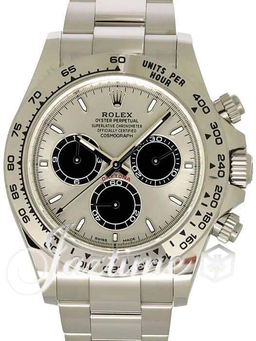 Rolex Daytona White Gold Steel/Bright Black Dial Oyster Bracelet