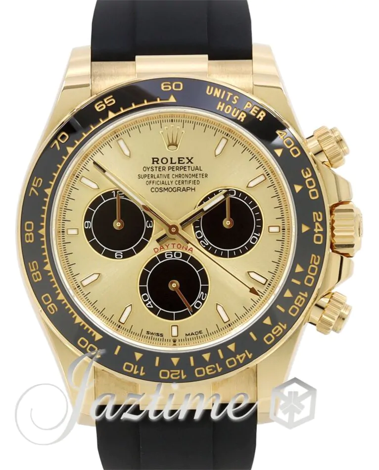 ショ　　プレ Rolex Daytona Yellow Gold Golden/Bright Black Dial Oysterflex