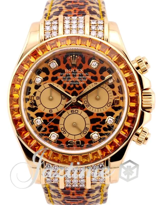 Rolex Cosmograph Daytona 116598 116598-LPRD Leopard Diamond Orange
