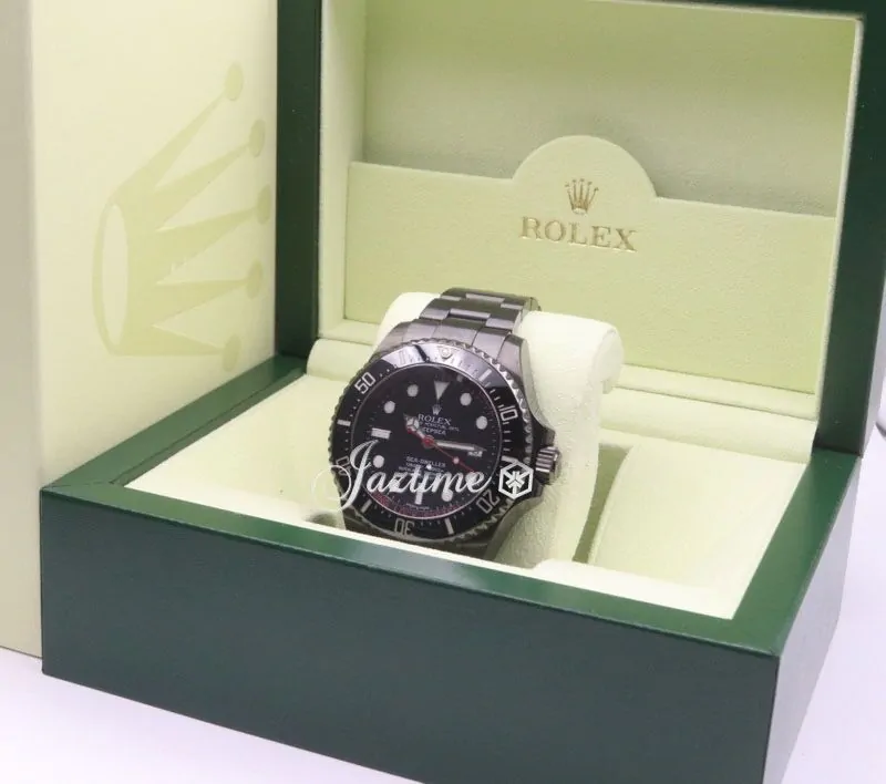 Rolex Deepsea PVD DLC Coated Stainless Steel Red Black Dial