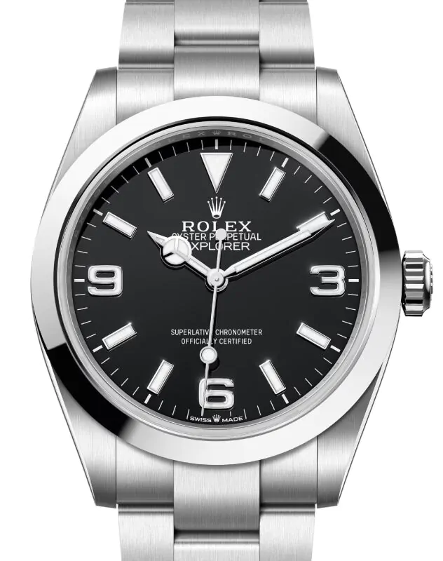  サイクルジレ S ブラック Rolex Explorer 40 Stainless Steel Black Arabic Index Dial Oyster