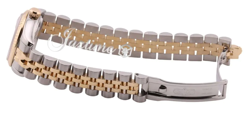 Rolex Lady-Datejust 26 179173 White Diamond Fluted Yellow Gold