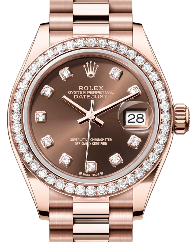 rolex-lady-datejust-28-rose-  display picture 1
