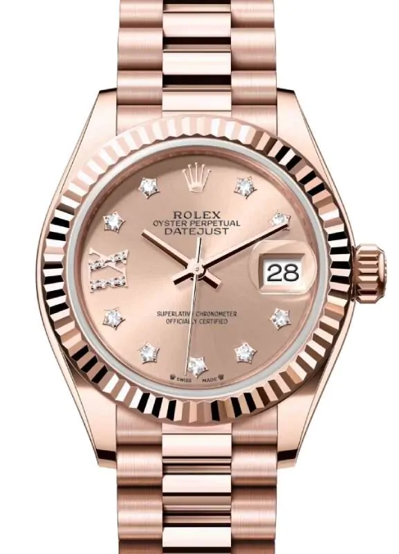 アイドル Girl's Party Collection rolex-lady-datejust-28-rose-
