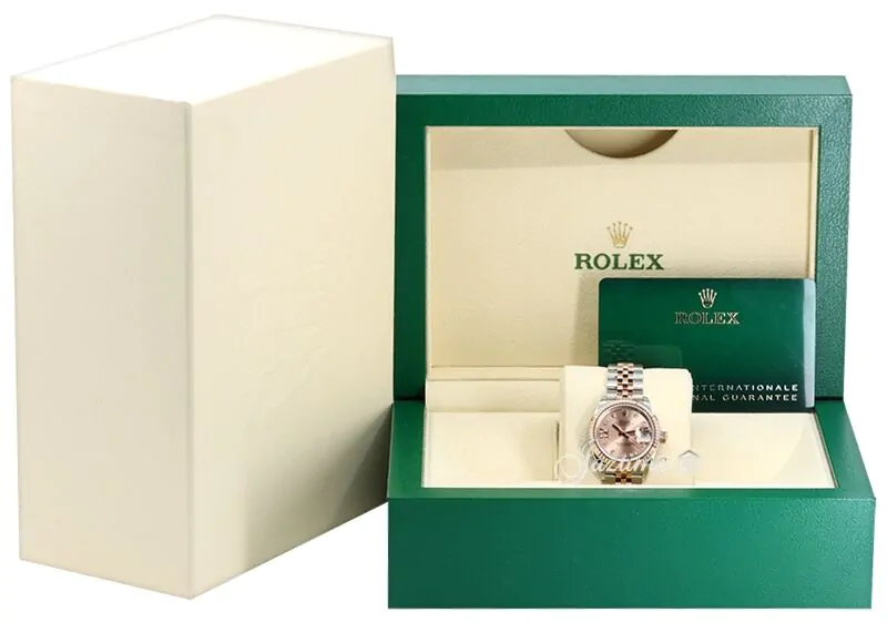 如月セール◆アウトレット◆ ROSETclam France製 Rolex Lady Datejust 28 Rose Gold/Steel Rose Diamond IX Dial