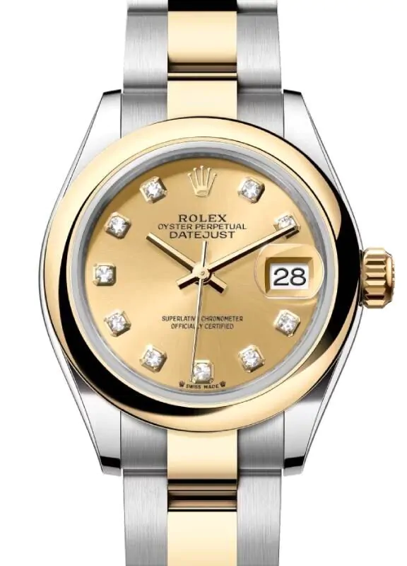 Rolex Datejust 28 279163 Champagne Diamond Domed Bezel  display picture 1