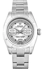 ここなっつ Rolex Oyster Perpetual 176210 Ladies Small 26mm Silver Arabic