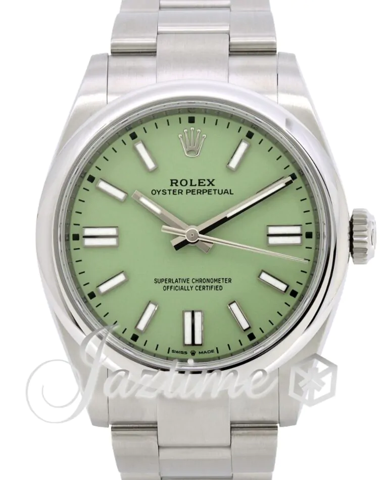 Rolex Oyster Perpetual 41 Steel Pistachio Index Dial 134300