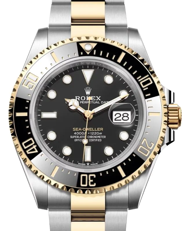 0303♪ Rolex Sea-Dweller 43mm Case Yellow Gold/Steel Black Luminous Dial