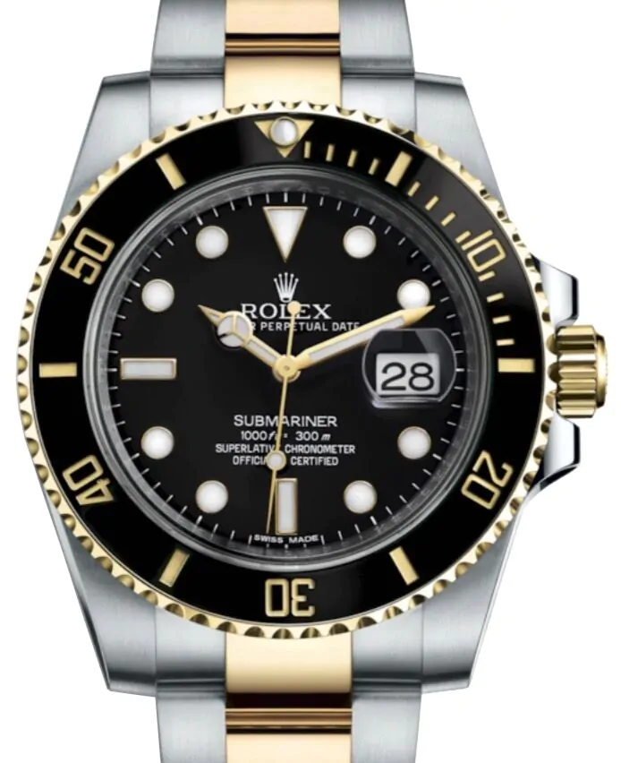 Rolex Submariner 116613 116613LN Ceramic Black Date 18k Yellow