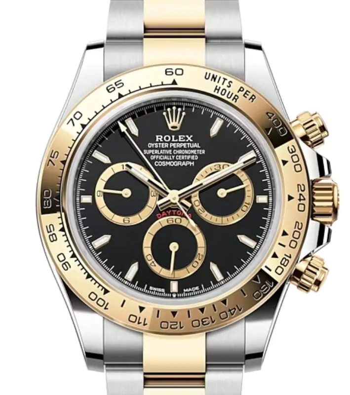 Rolex Daytona Yellow Gold Black Dial Oyster Bracelet 126503