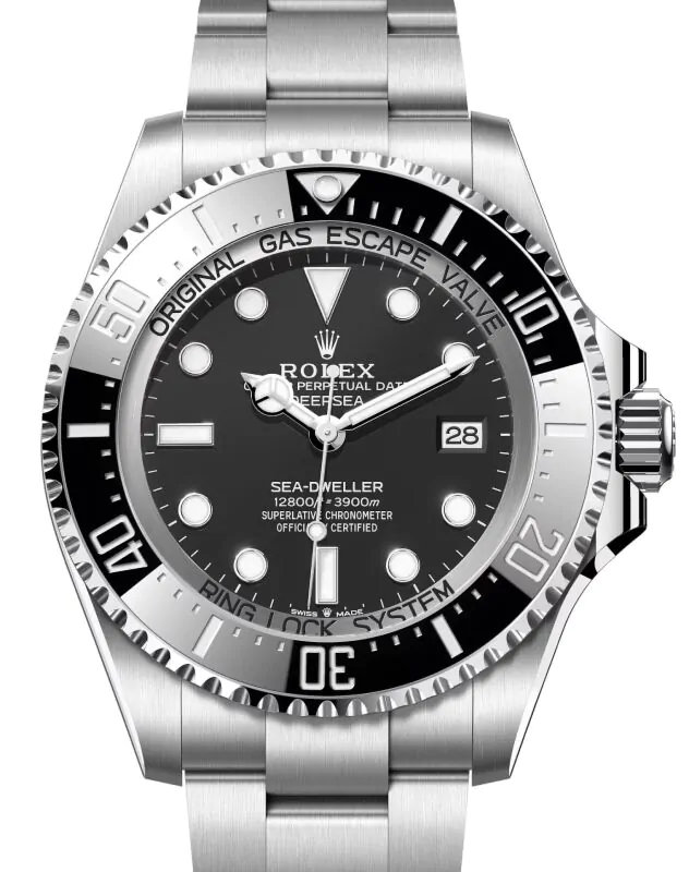 腕時計(アナログ) ROLEX DEEP SEA BLACK Dial Rolex Deepsea Stainless Steel Black Dial & Ceramic Bezel Oyster