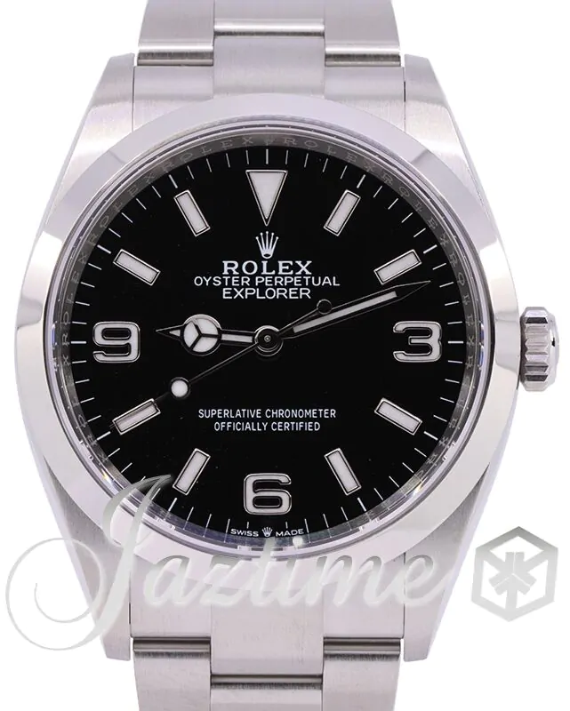 Rolex Explorer Stainless Steel Black Arabic Index 36mm Oyster