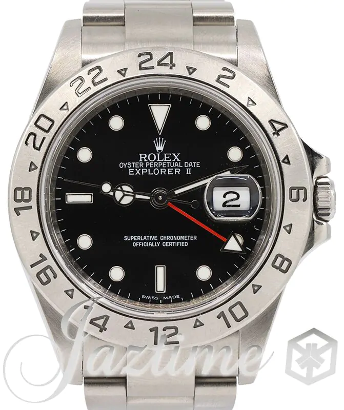 Rolex Explorer II 16570 GMT Black 40mm Oyster Stainless Steel