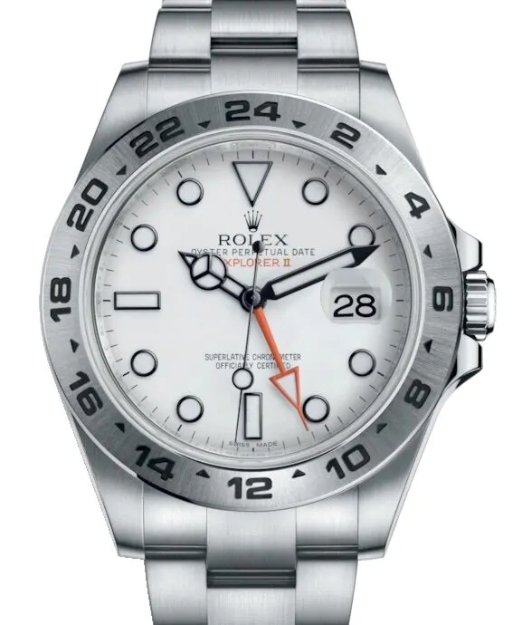 Rolex Explorer II 216570 White 42mm GMT Steve McQueen Stainless