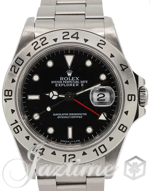 Rolex Explorer II 16570 Men's 40mm Black Dial Stainless Steel Oyster