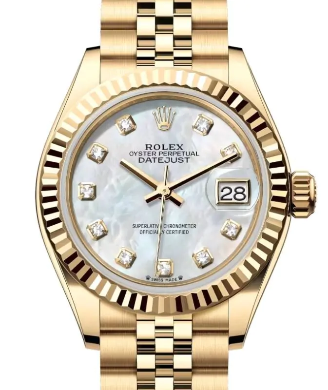 Rolex Datejust 28 279178 White Mother of Pearl Diamond  display picture 3