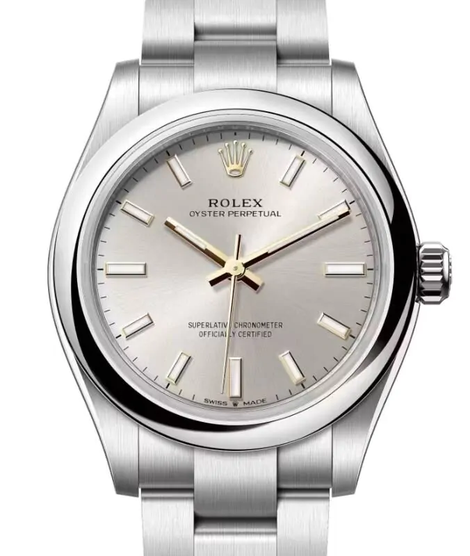 Rolex Oyster Perpetual 31 Stainless Steel Silver Index Dial
