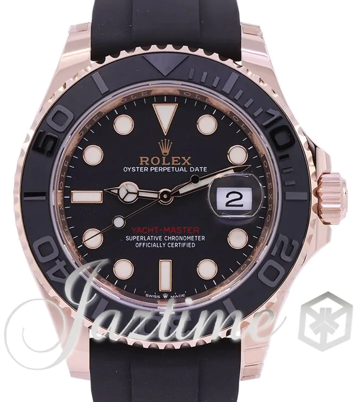 Rolex Yacht-Master 40 Rose Gold Everose 18k Black Dial Ceramic