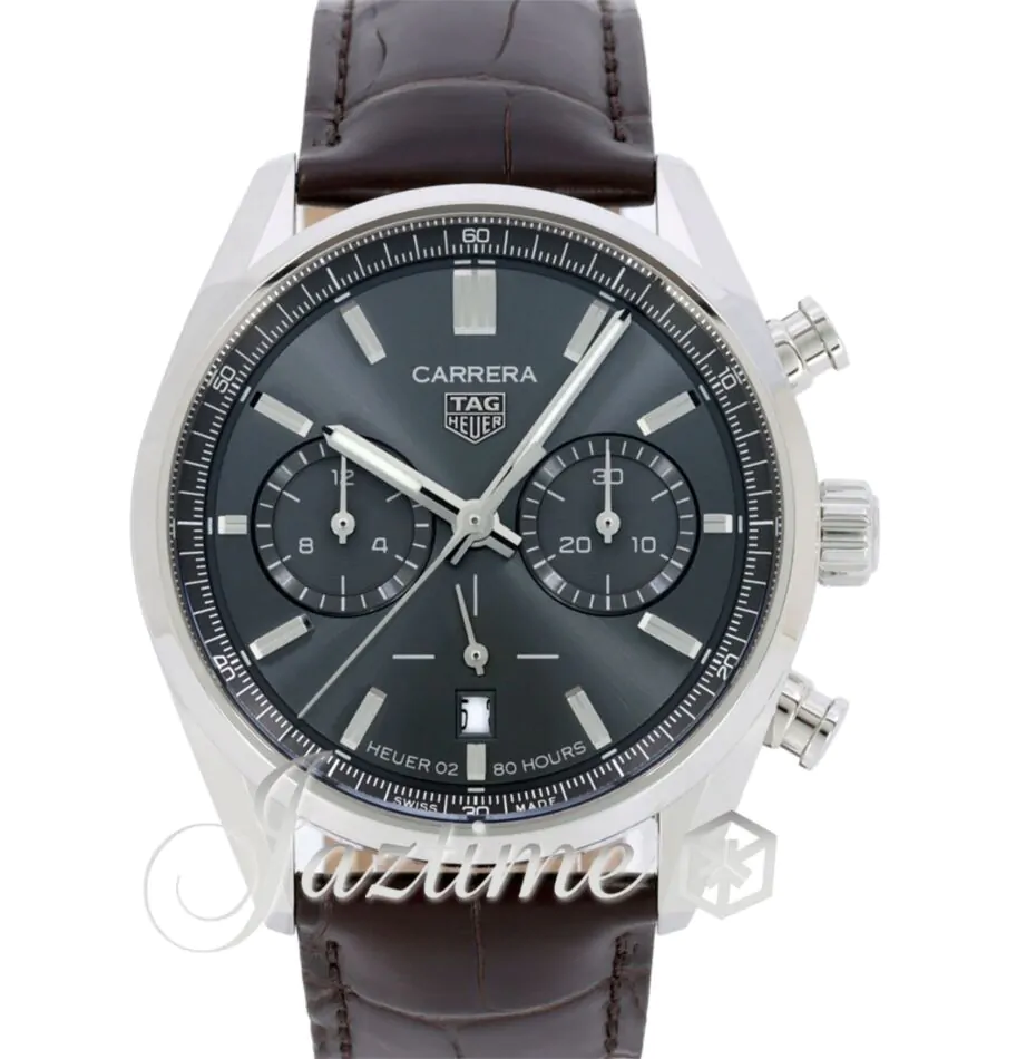 Tag Heuer Carrera Chronograph Stainless Steel 42mm Grey Dial