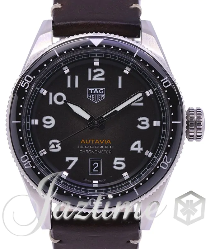 Tag Heuer Autavia Isograph Stainless Steel Smoky Black Arabic Dial