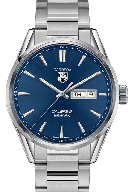 Tag Heuer Carrera Stainless Steel Blue Index Dial & Stainless