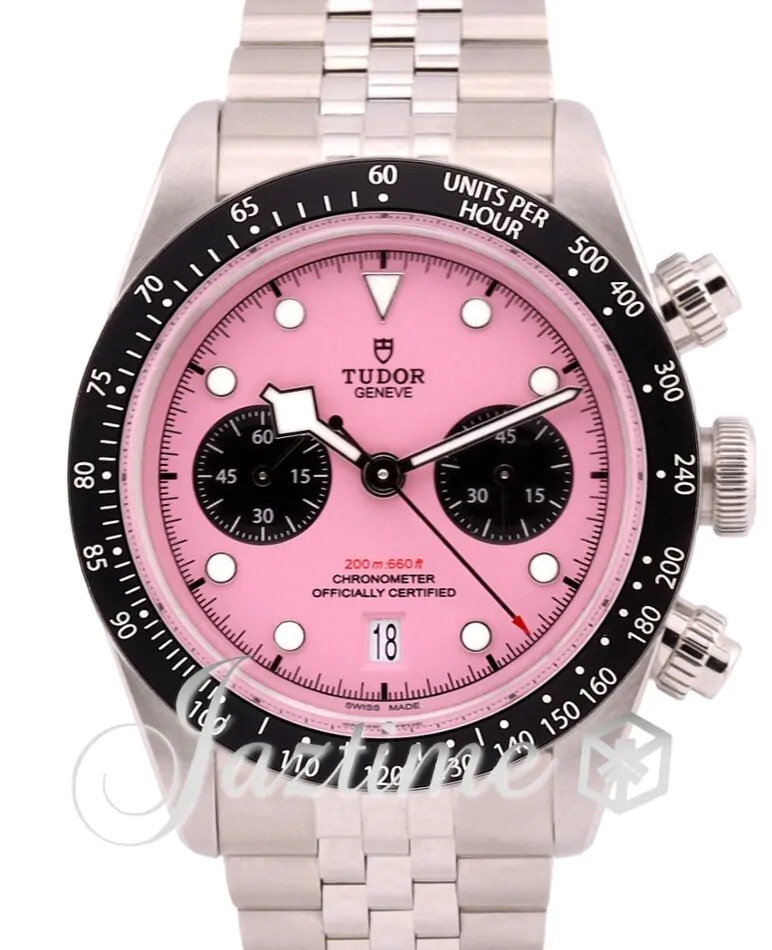 チュードル ブラックベイ クロノ M79360N-0019 TUDOR チューダー 腕時計 ウォッチ ピンク文字盤 Tudor Black Bay Chrono Pink Dial 41mm Steel Bracelet M79360N-0019
