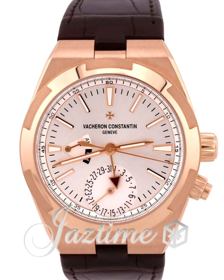 Vacheron Constantin Overseas Dual Time Pink Rose Gold Silver Dial